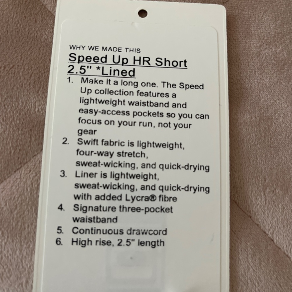 Lululemon | Speed Up High-Rise Lined Shorts 2.5” - Picture 5 of 5